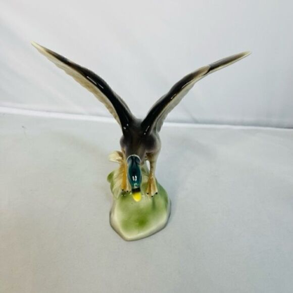 Wien Keramos WKK Kunst Keramik Chocholka Bird Goose Flying Mallard Duck Figurine - Picture 3 of 7
